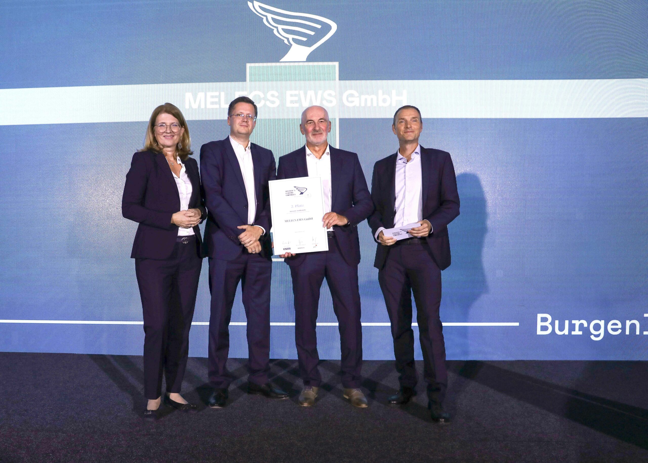 Melecs belegt 2. Platz beim Austria‘s Leading Companies Award 2023